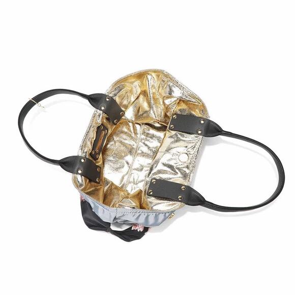 Nicole Lee USA Alessandra Vegan Leather Handle Zip Pocket Reversible Shopper Bag - Picture 6 of 9